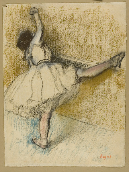 Dancer Stretching at the Bar 1877 80