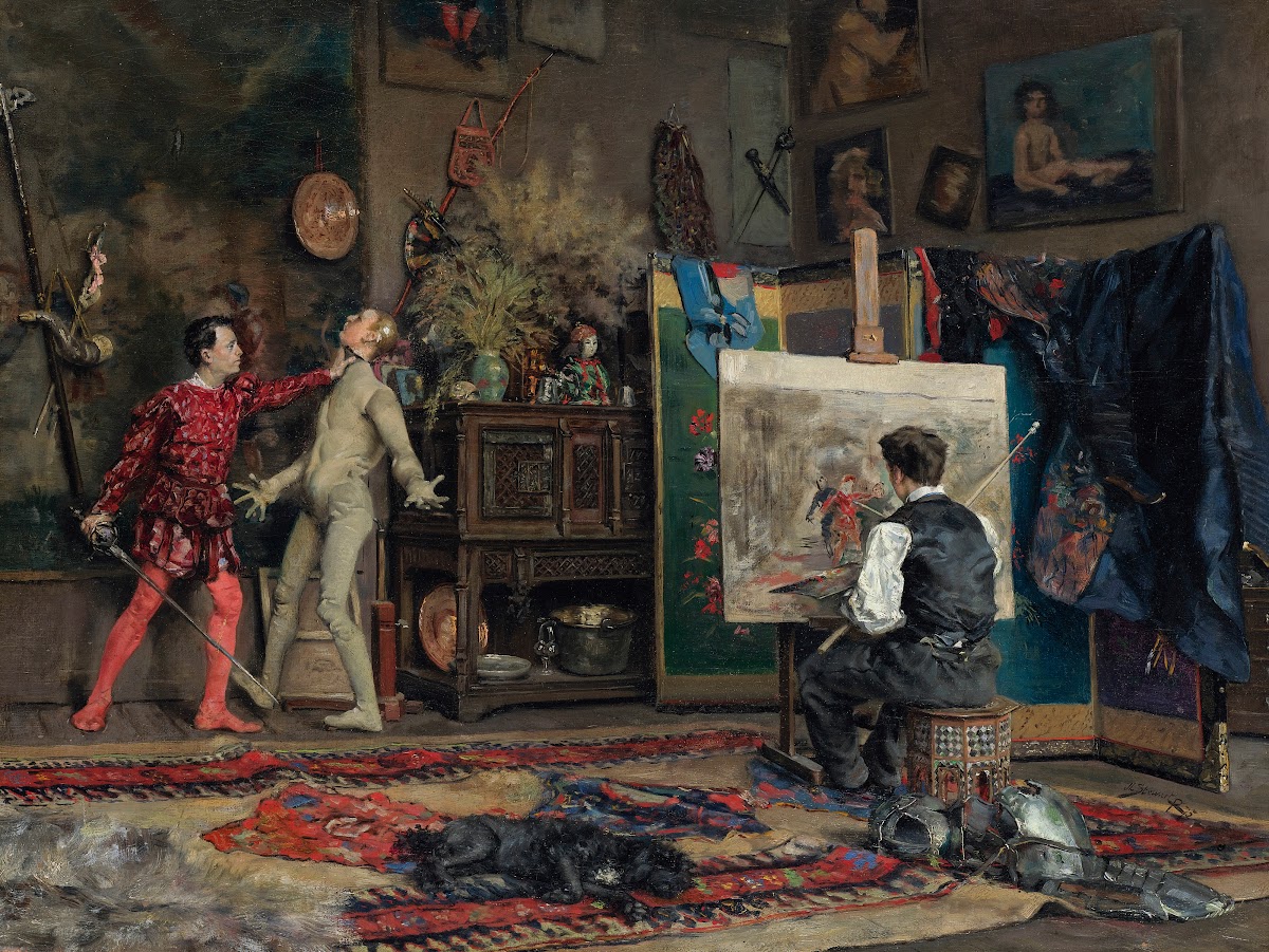 In The Artists Studio 1875