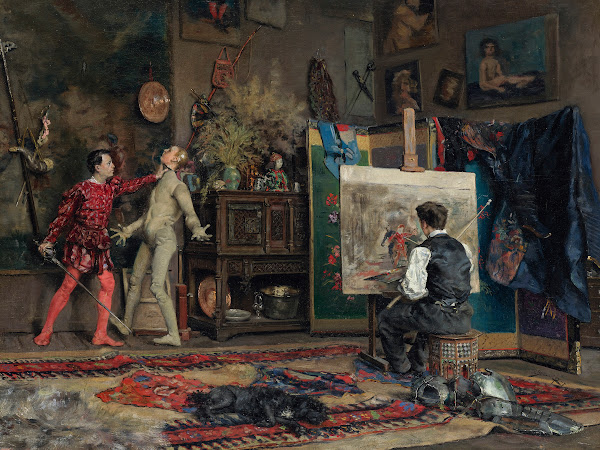 In The Artists Studio 1875
