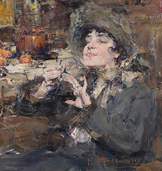 The Manicure Portrait Of Mademoiselle Girmond 1917