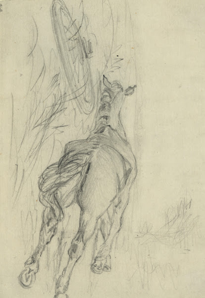 Sketch of a dead horse 1860 1865