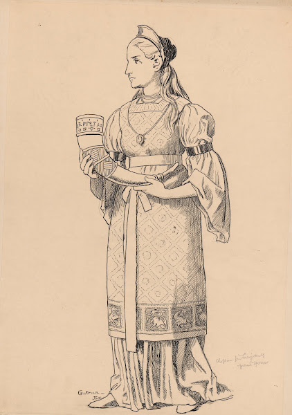 Design for Gudruns costume 1896
