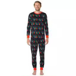 Christmas Family Pajama Set, Cartoon Print