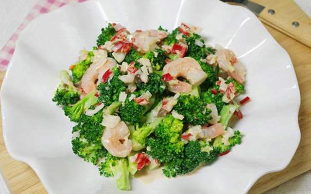 Salad Bông Cải Trộn Tôm