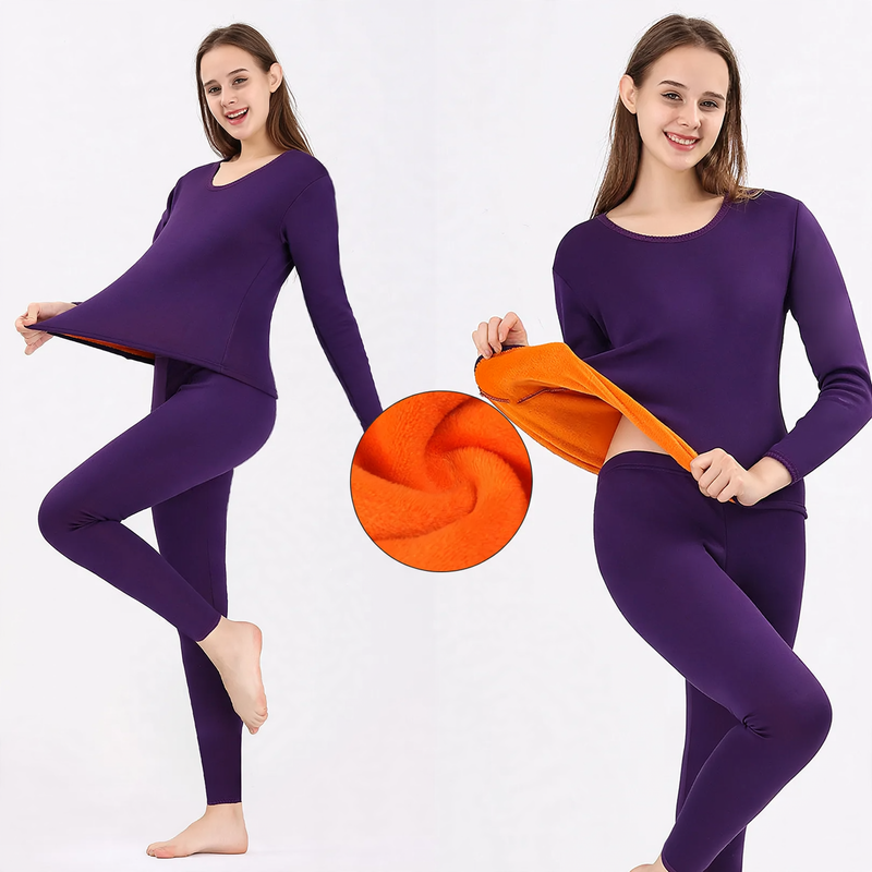 Thermal set, gold fleece, lined