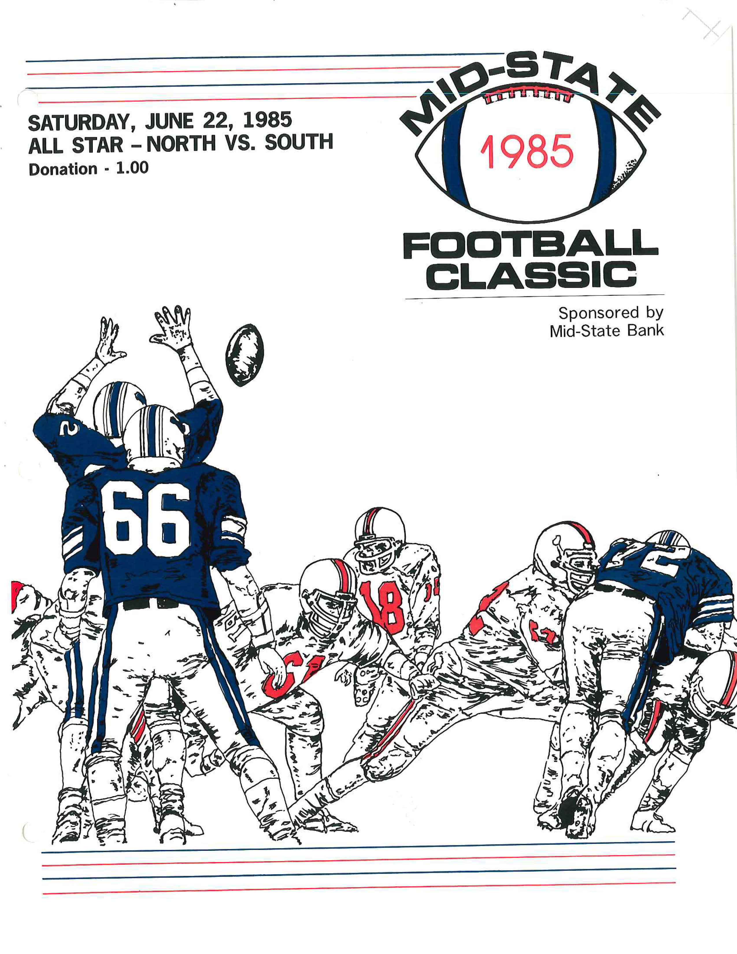 1985 Game Program