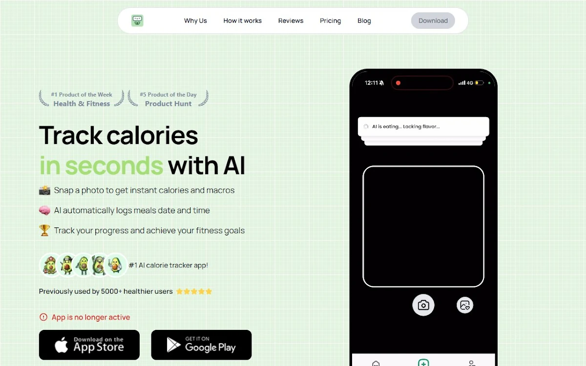 Captura de Calorieasy