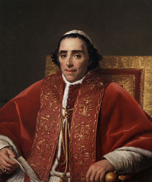 Portrait Of Pope Pius VII After Jacques Louis David 19th Century