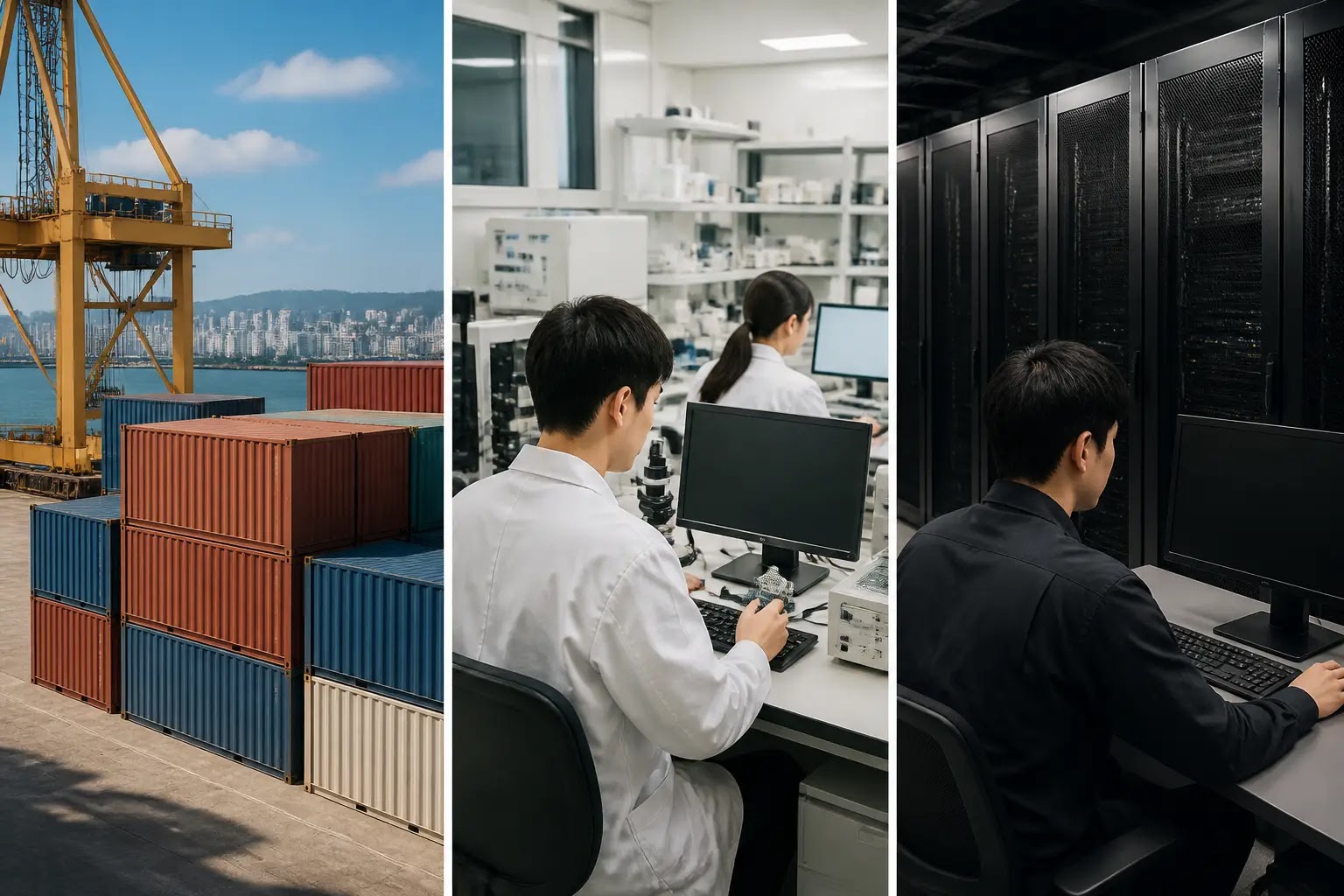 AI-generated Business Daily Brief multi-story editorial montage