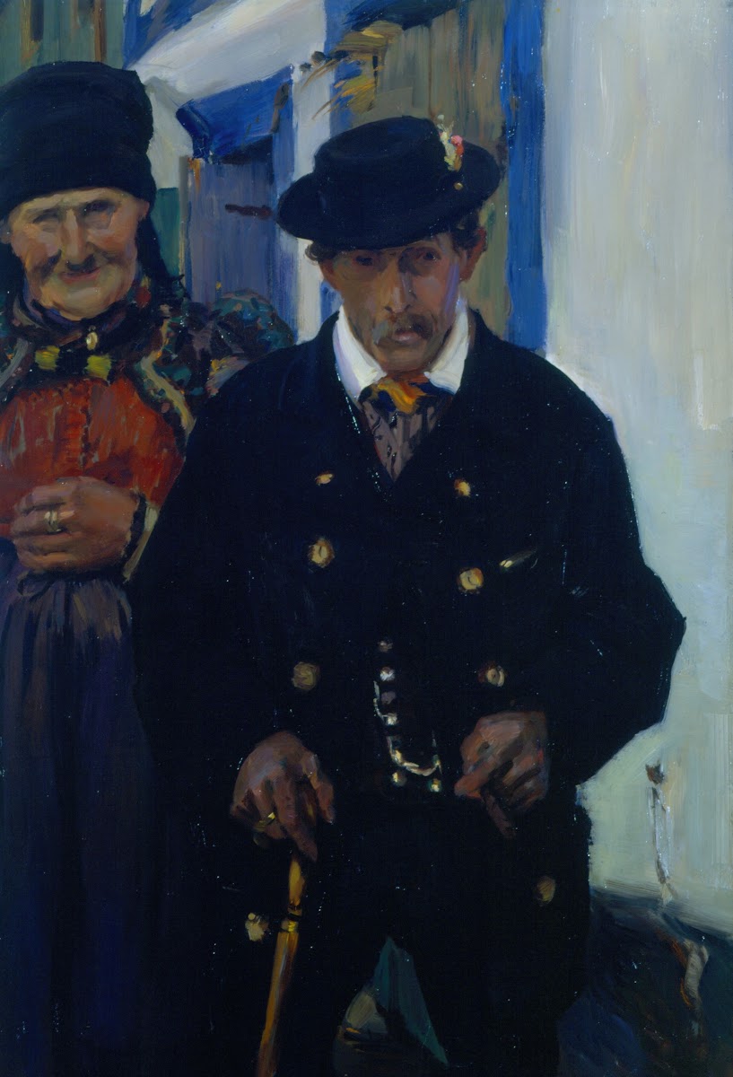 Sonntagnachmittag Dachauer Paar circa 1920