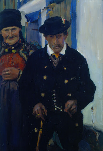 Sonntagnachmittag Dachauer Paar circa 1920