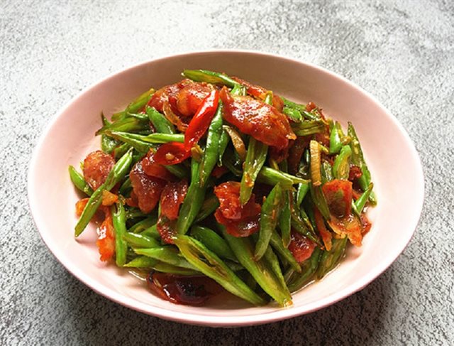 Đậu Que Xào Lạp Xưởng