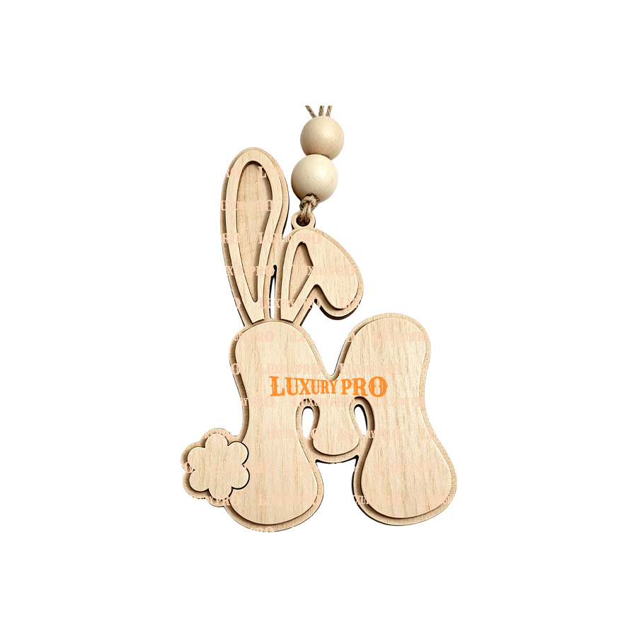 Double-layer Wooden Letter Plaque
