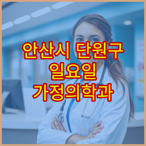 안산시 단원구 일요일 가정의학과 진료 병원 만성질환·건강검진 상담