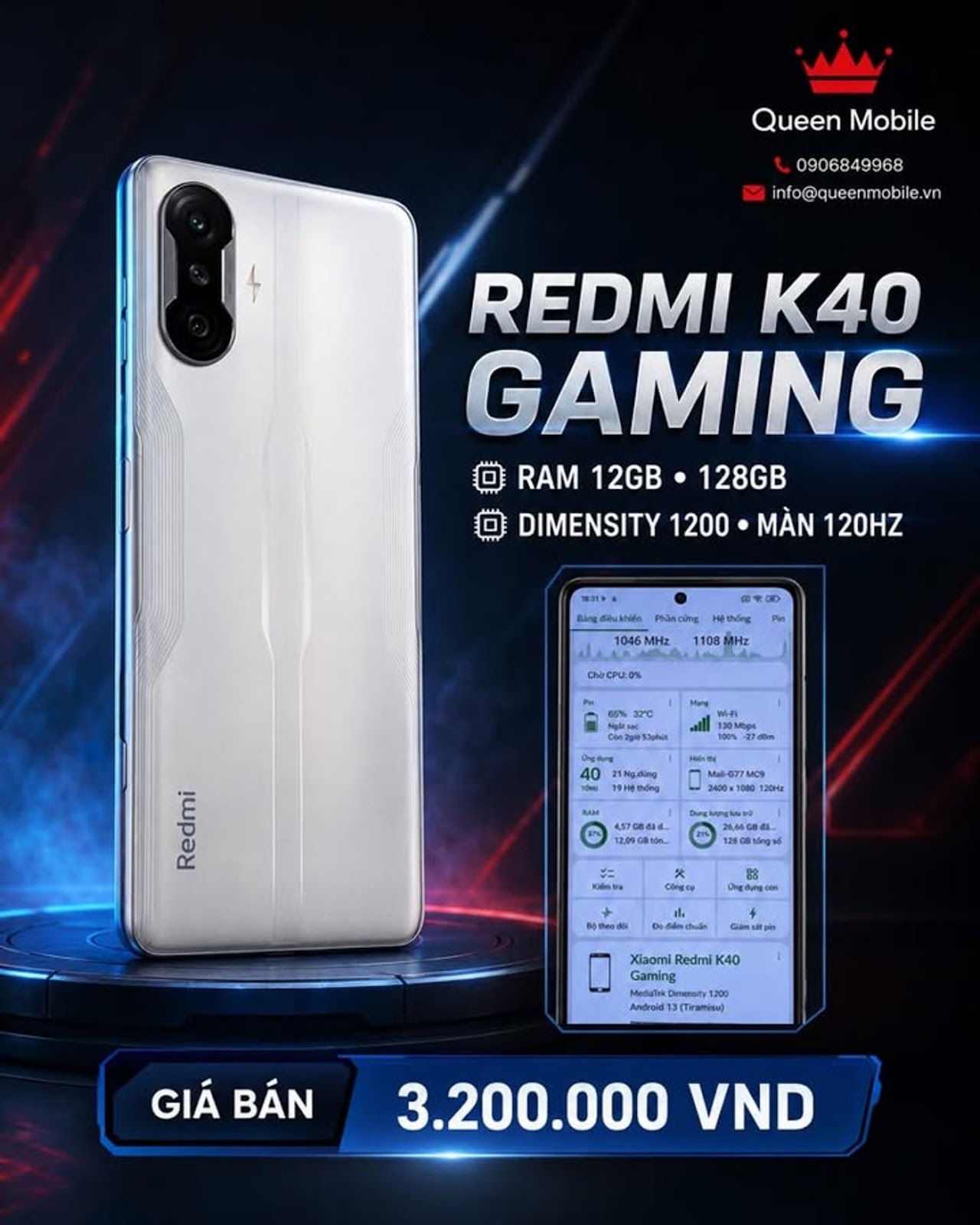 𝐑𝐄𝐃𝐌𝐈 𝐊𝟒𝟎 𝐆𝐀𝐌𝐈𝐍𝐆 𝟏𝟐𝐆𝐁 𝟏𝟐𝟖𝐆𝐁 – MÀN 120HZ, GIÁ CHỈ 3.200.000 VND 🌿🔥