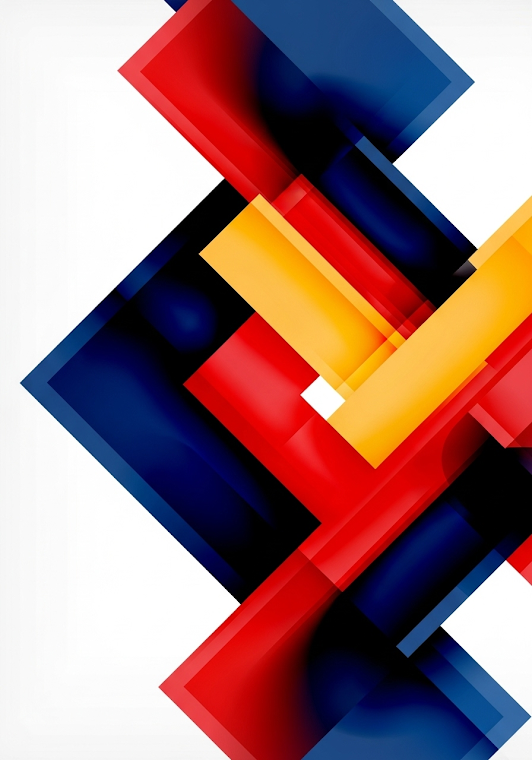 Bold Abstract Geometric Composition