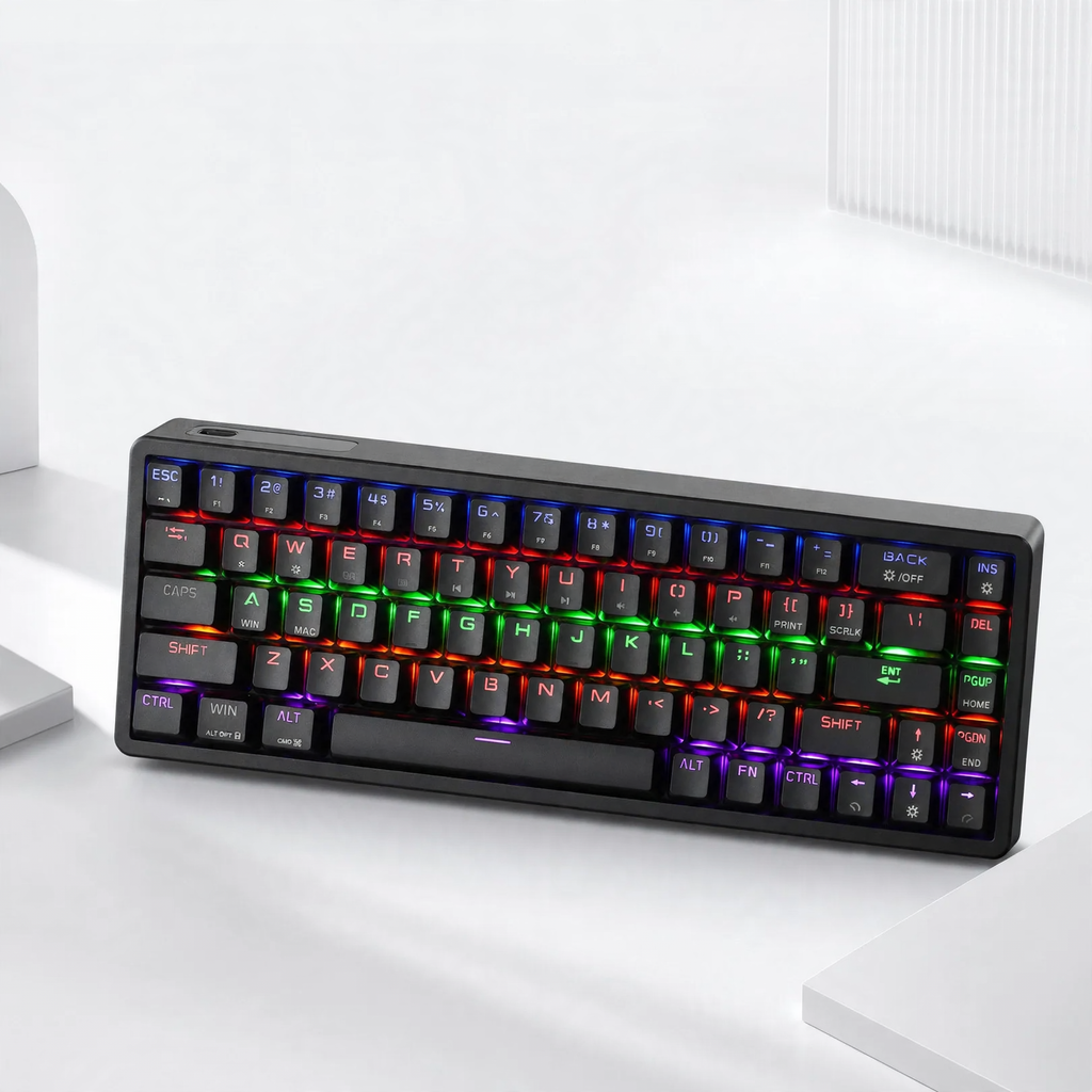 Mechanical keyboard with RGB lighting