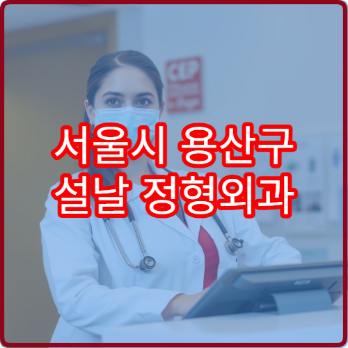 서울시 용산구 설날 정형외과 연휴 진료 병원 관절염·근육통 치료 가능