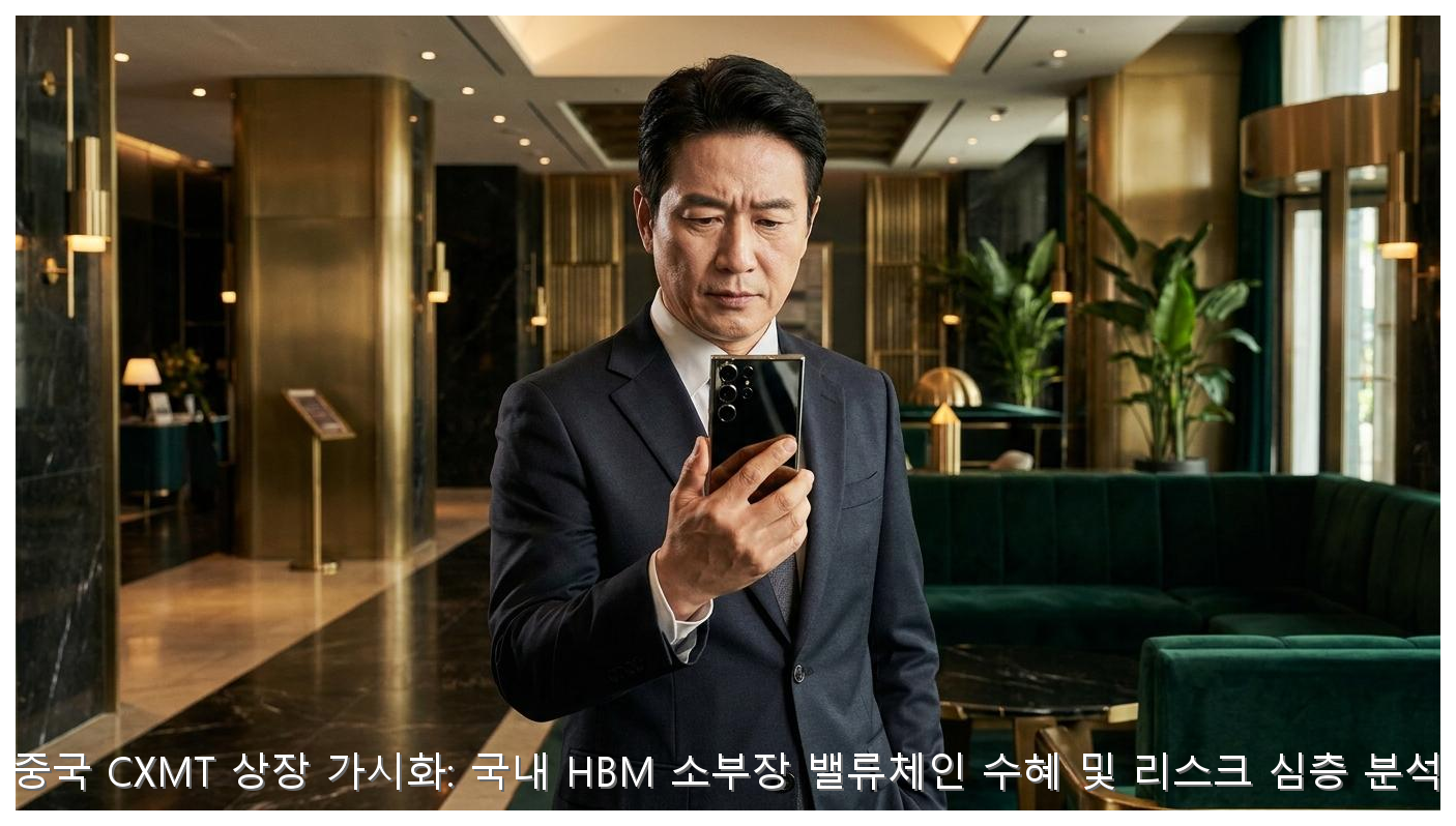 중국 CXMT 상장 가시화: 국내 HBM 소부장 밸류체인 수혜 및 리스크 심층 분석 핵심 안내 및 분석 인포그래픽 (2)
