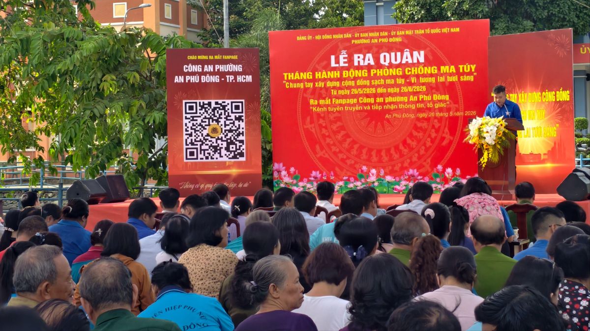 Phường An Phú Đông ra quân xây dựng địa bàn sạch ma túy - Báo Pháp Luật TP.HCM