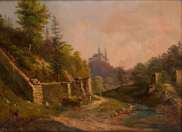 View of Czerna near Krzeszowice 1861