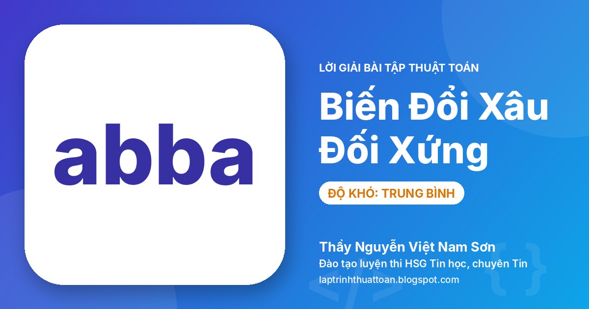 Biến đổi xâu đối xứng