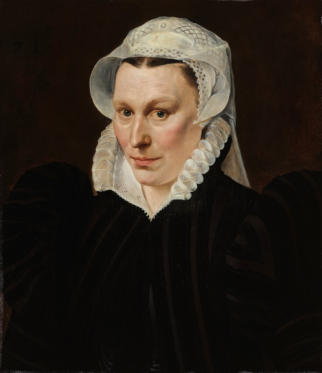 Portret van Magdalena Plantin 1571