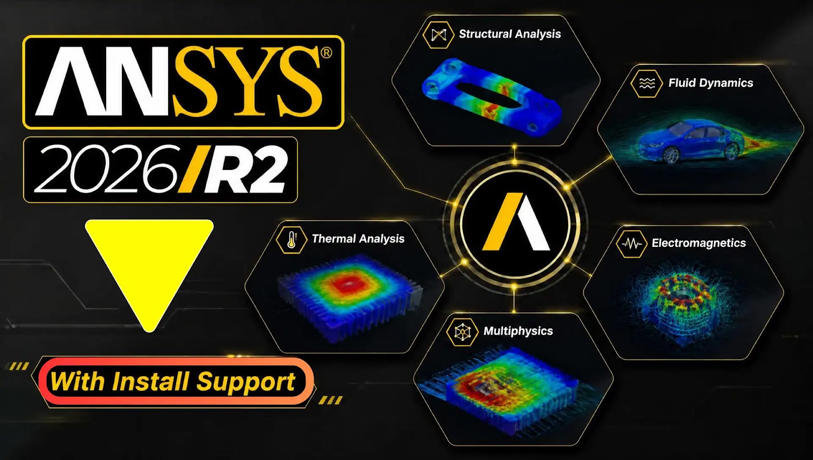 Ansys 2026 Download | Multiphysics, Digital Twins & AI Setup Assistance app thumbnail