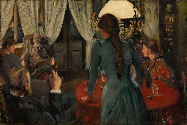 Aften på Løkken 1889