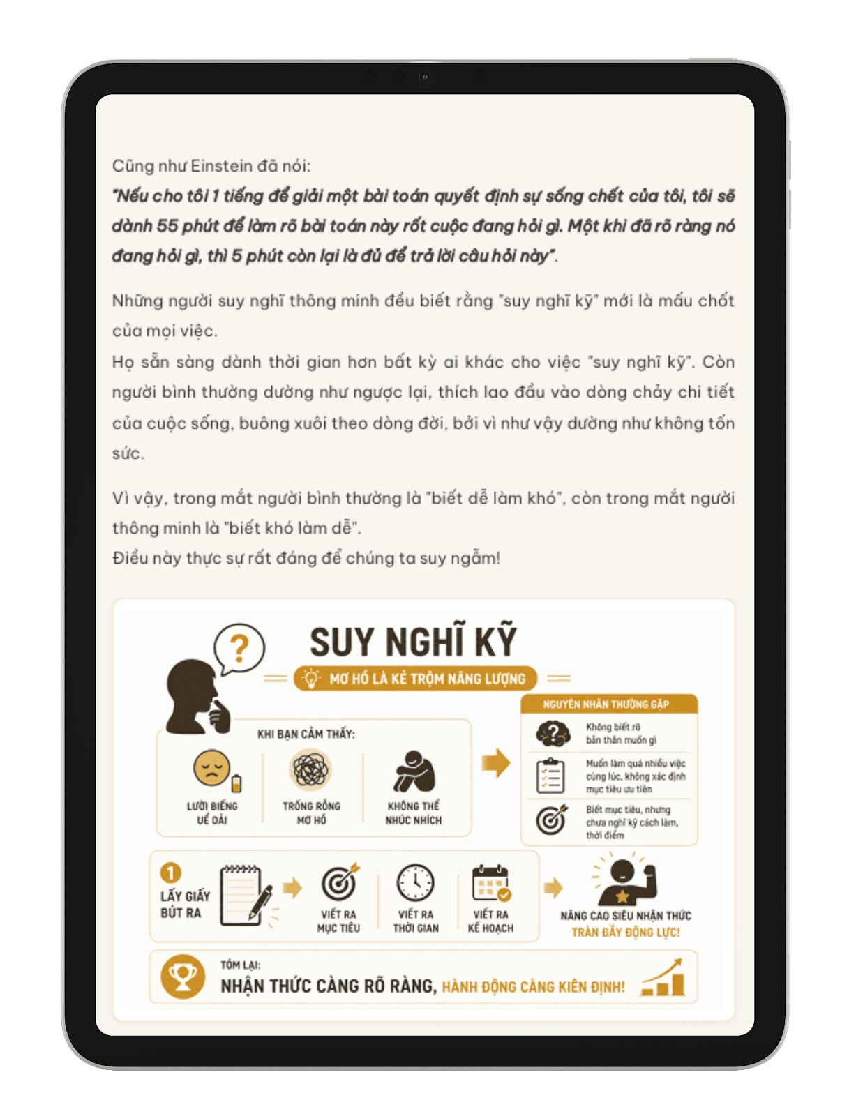 Nội dung chương 6 — Thói quen tư duy