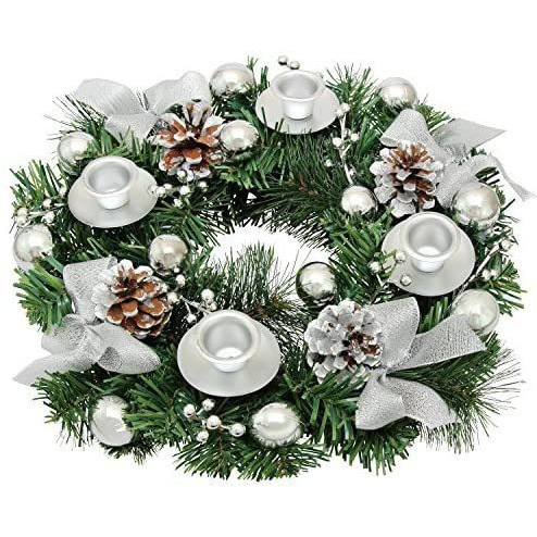 Weihnachtskranz mit Schleife, Adventsdekoration