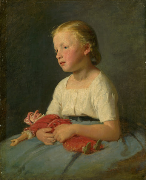 Little Girl with a Doll 1863