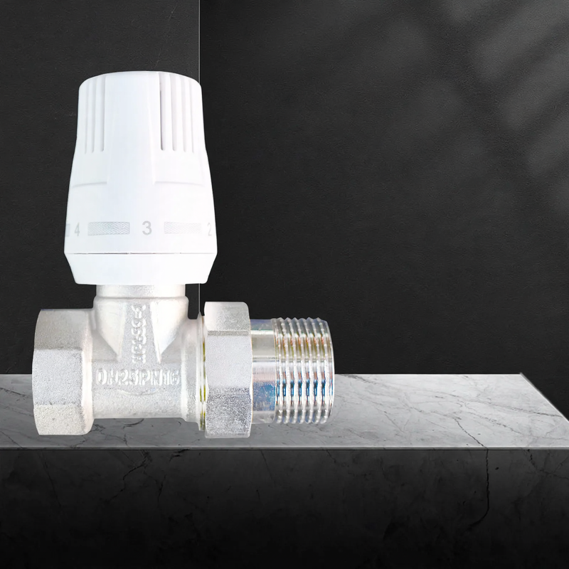 Brass thermostat valve for radiators