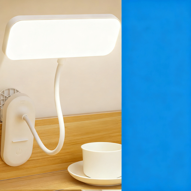 LED clamp lamp for desk and bed