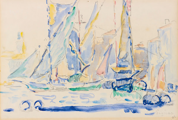 St Tropez Tartanes Au Port 1905