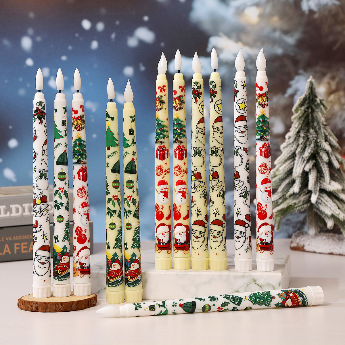 LED Taper Candle with Remote Control and Timer