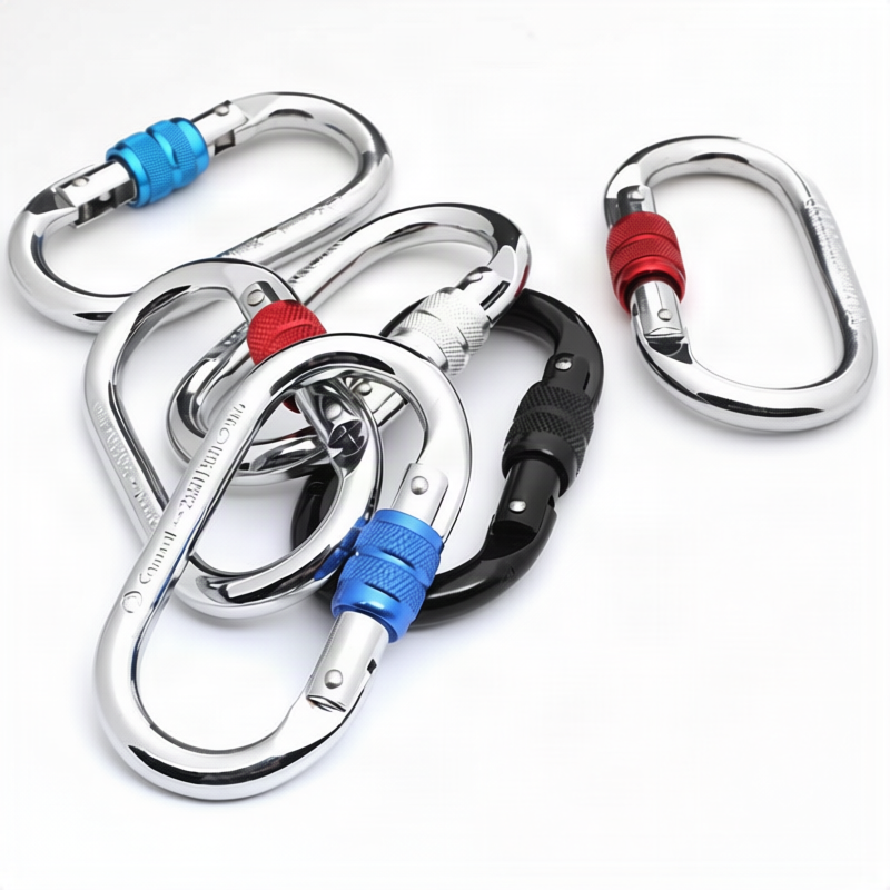 Stahlkarabiner für Klettern, 25 KN