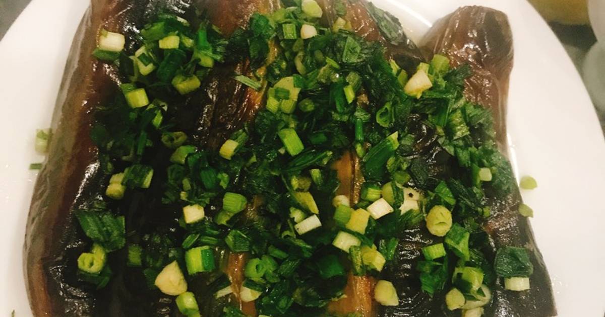 Cà tím áp chảo mỡ hành