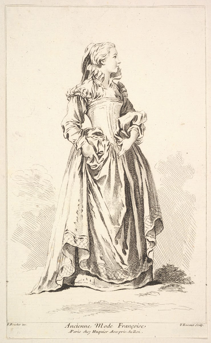 Ancienne Mode Françoise plate 4 18th century