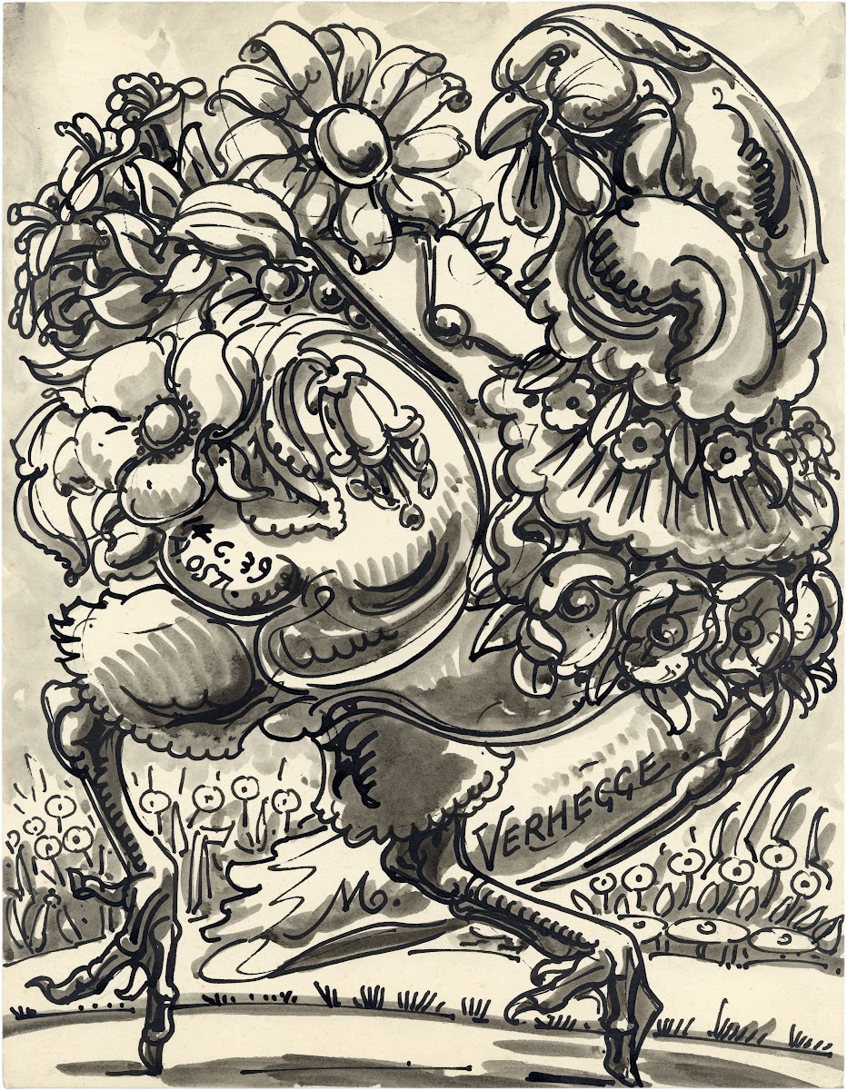 Gans met bloemenlijf 1939