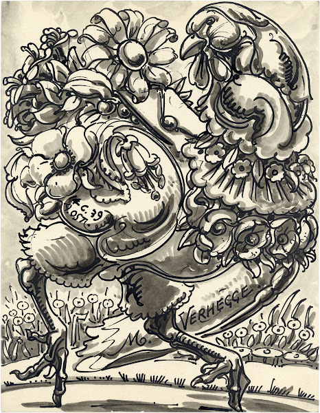Gans met bloemenlijf 1939