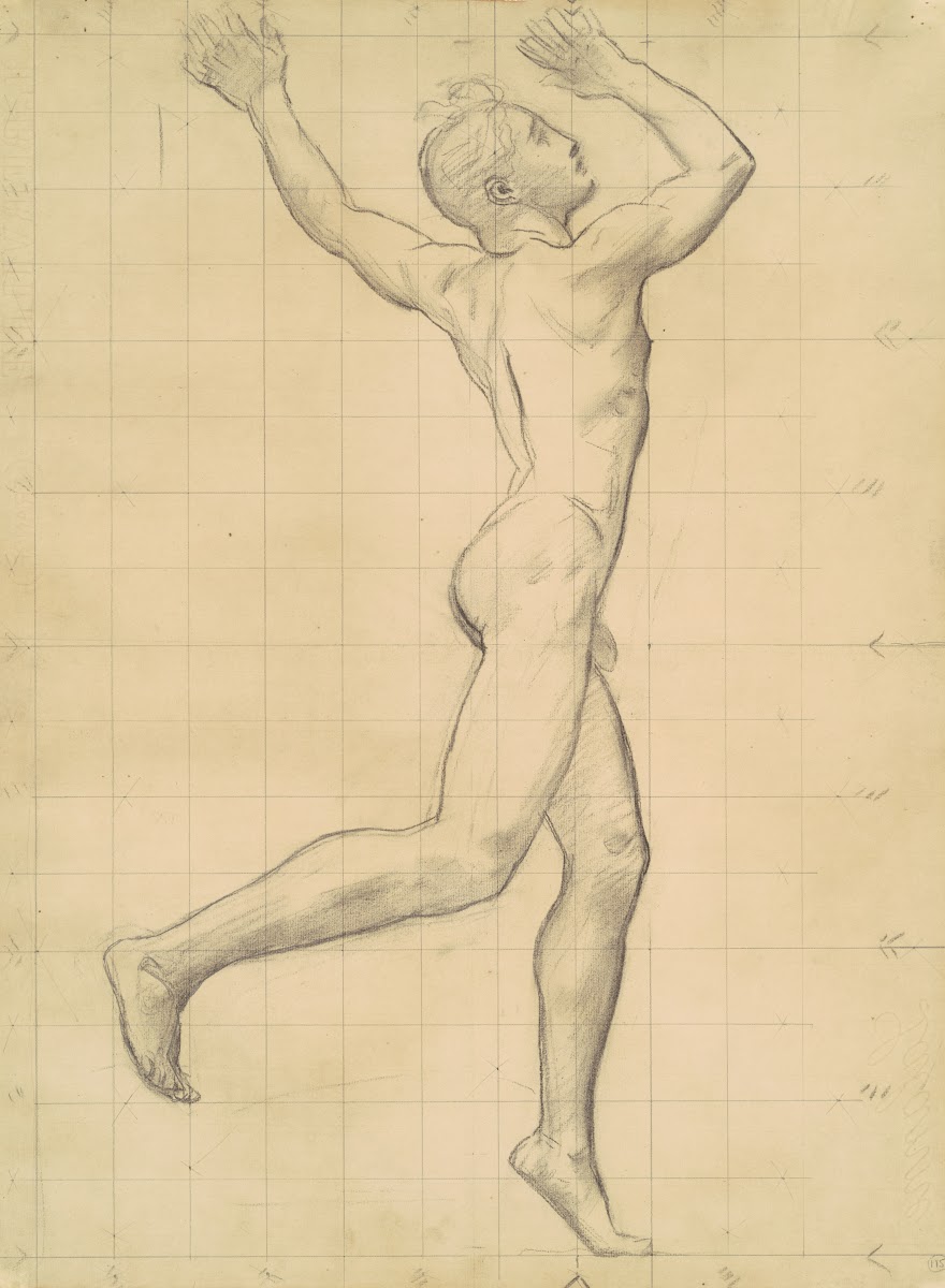 Study of Apollo for Apollo and Daphne c 1918