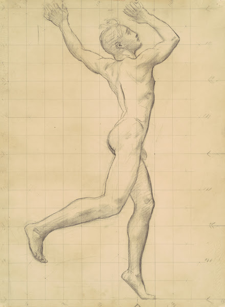 Study of Apollo for Apollo and Daphne c 1918