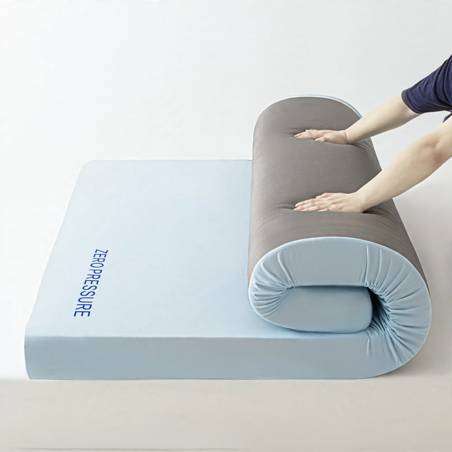 Memory foam mattress topper, 70 mm, removable cover