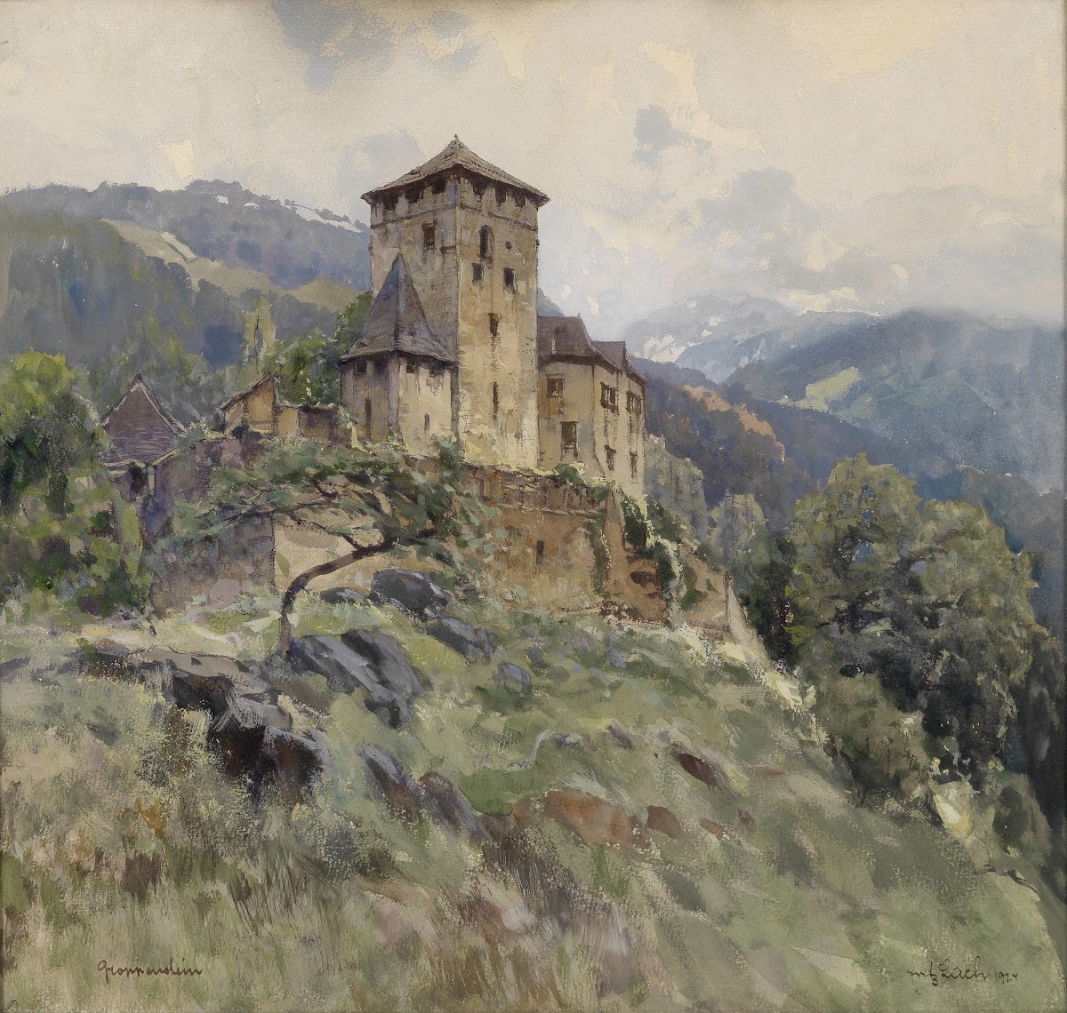 Burg Groppenstein bei Overvellach 1924