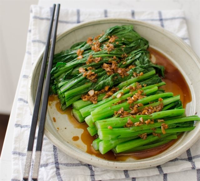 Cải Luộc Nước Tương