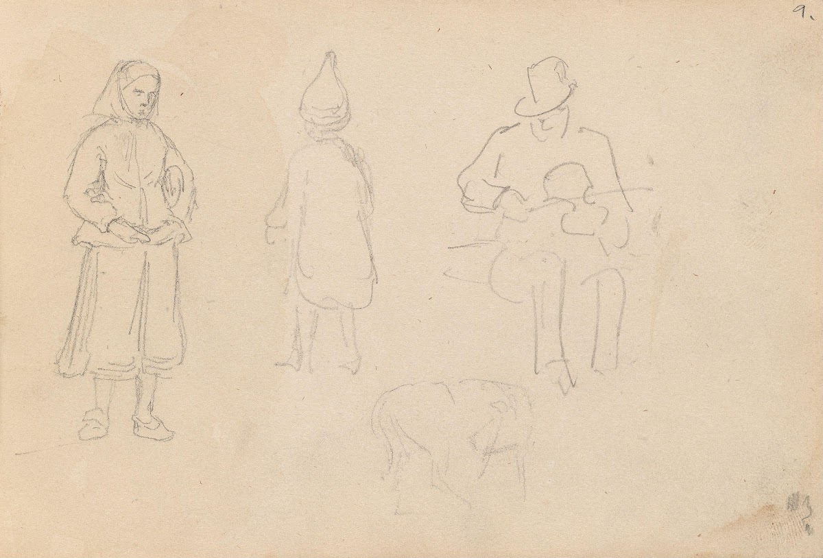 Figurstudier 1852