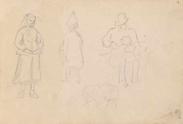 Figurstudier 1852