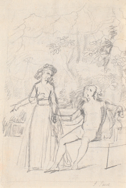 Kompositionsudkast til det Rabenske familiebillede II 1796