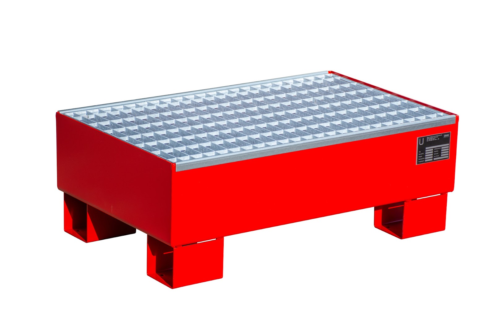 Opvangbak AW 60-1/M, gelakt, Vuurrood